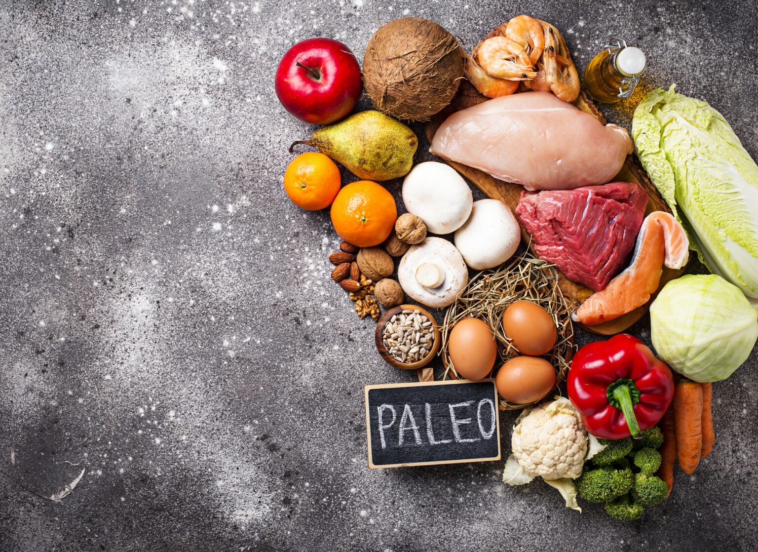 Healthy products for paleo diet